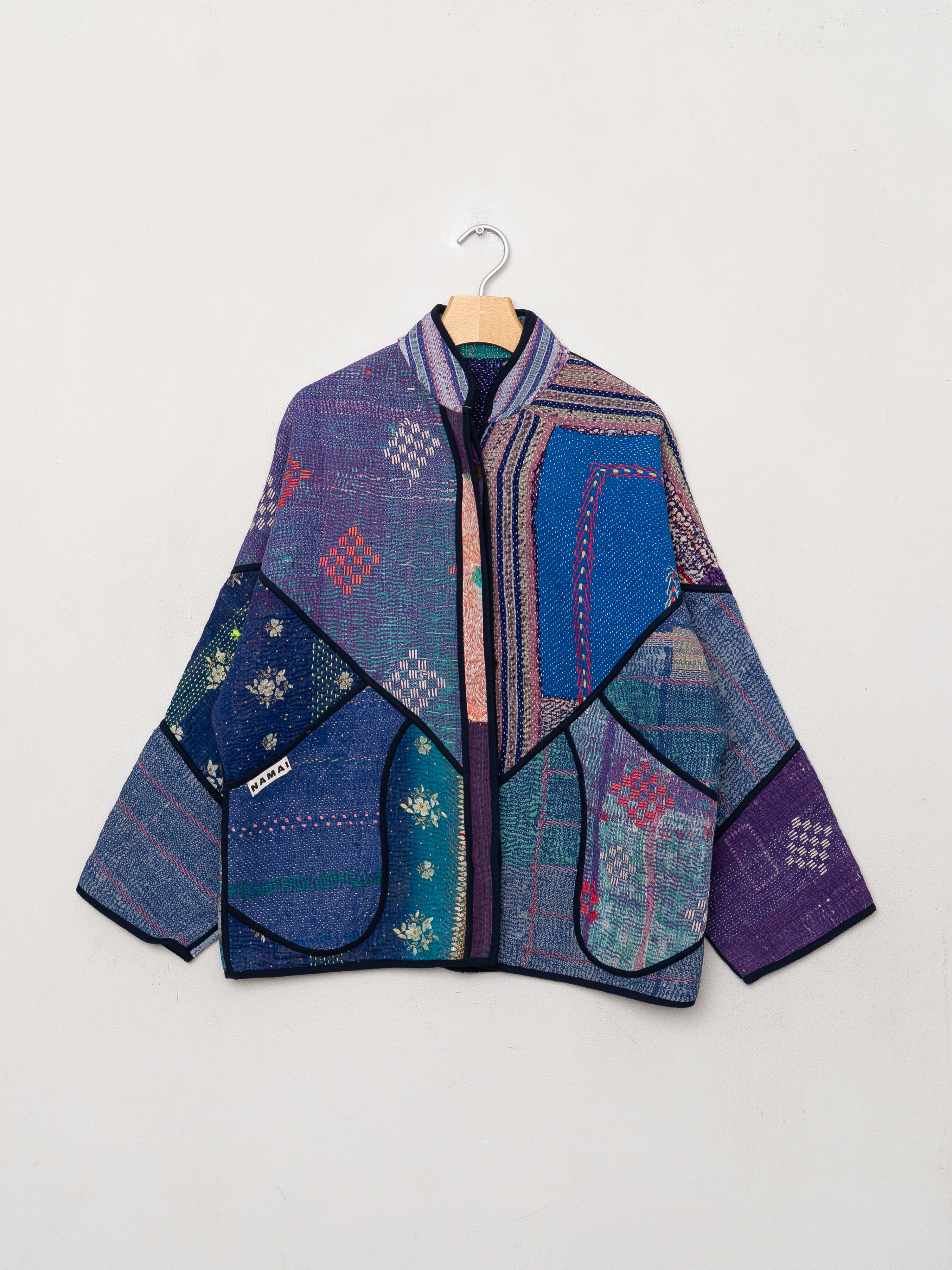 The Ladhiya Quilted Patchwork Kantha Jacket