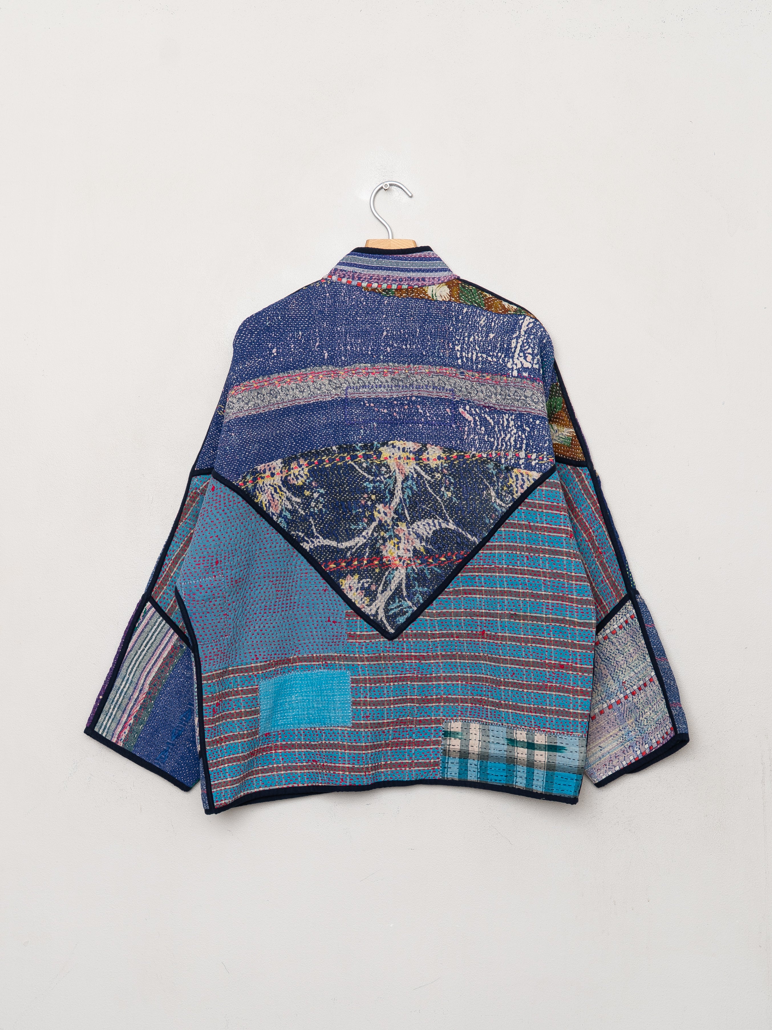 The Ladhiya Quilted Patchwork Kantha Jacket