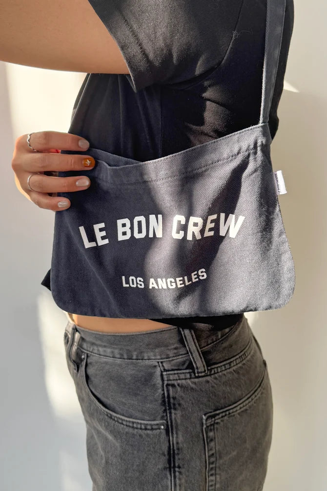 Petite Happy Carry Bag | Coal & White - Umber & White