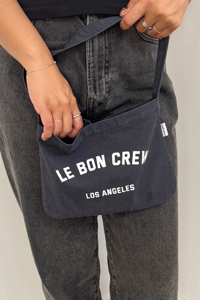 Petite Happy Carry Bag | Coal & White - Umber & White