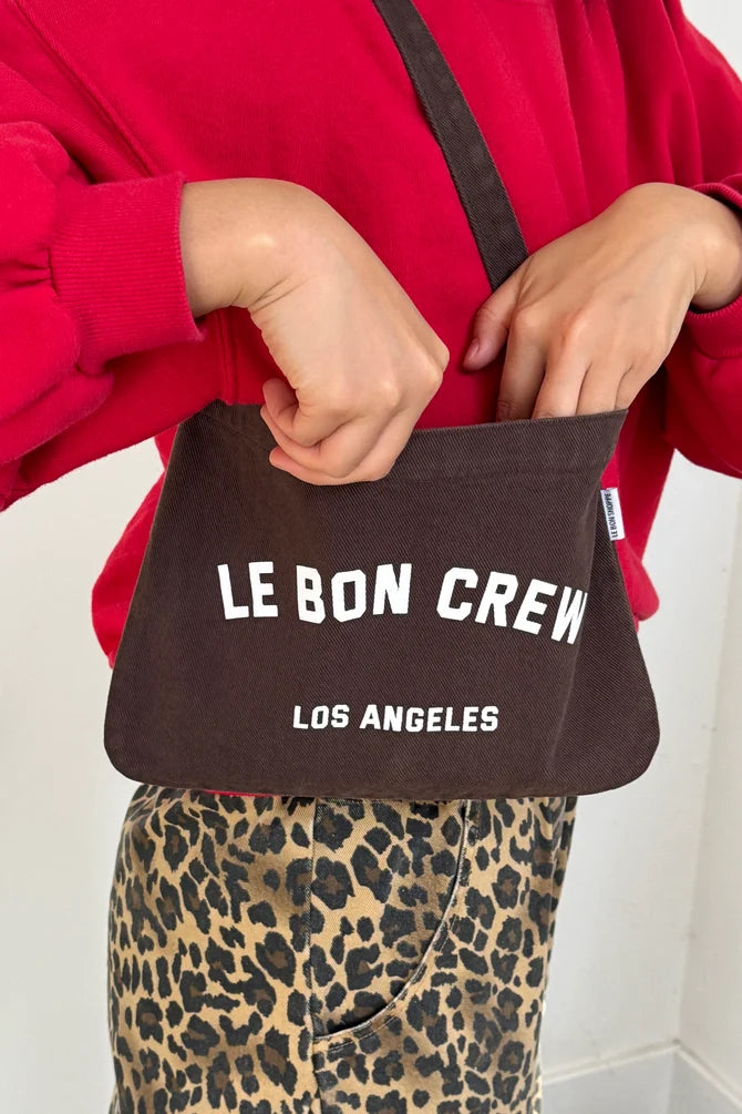 Petite Happy Carry Bag | Coal & White - Umber & White