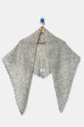 Mohair Pointelle Shawl | Ht. Grey