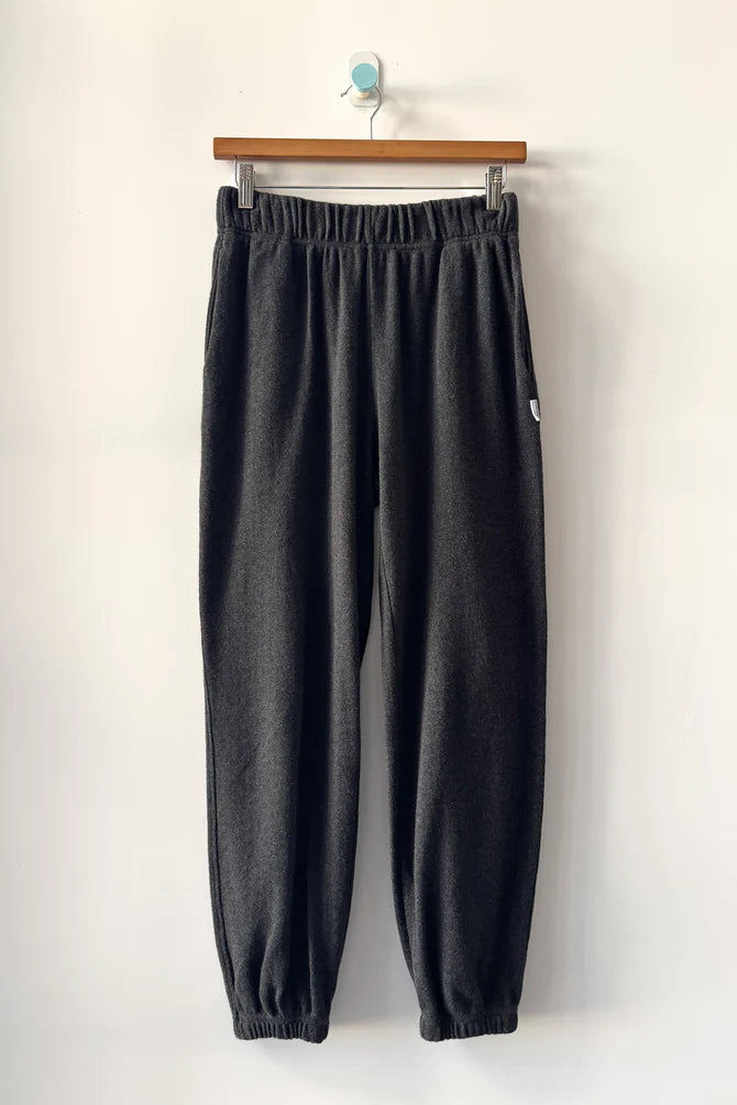 Pointelle Serene Jogger | Charcoal