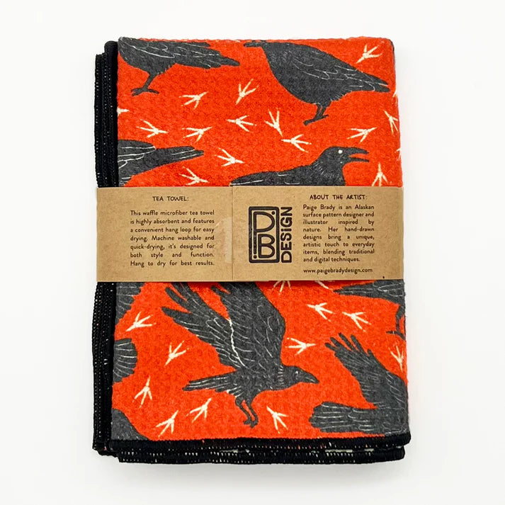 Raven Tea Towel