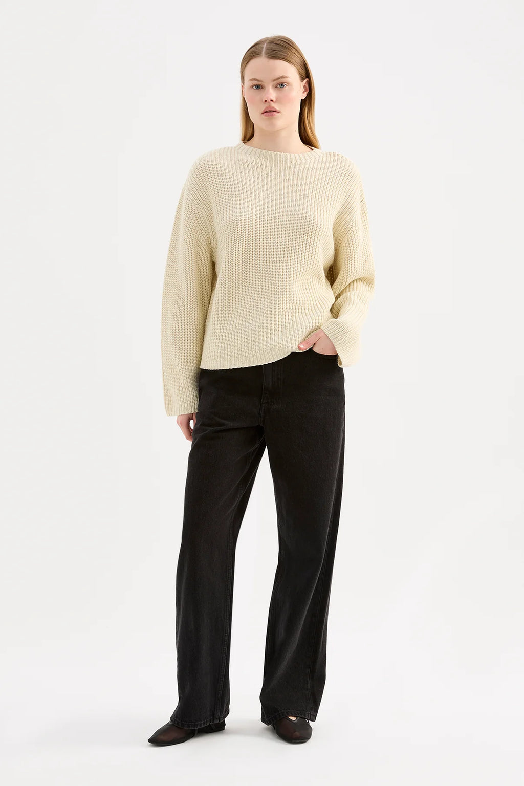 Hana Knit | Oat Marle