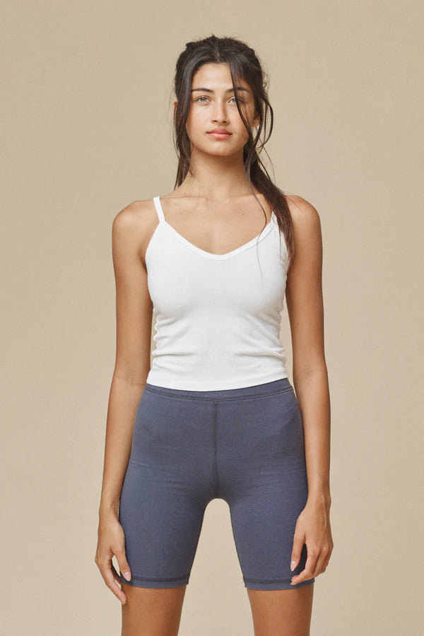 Spaghetti Tank | Washed White