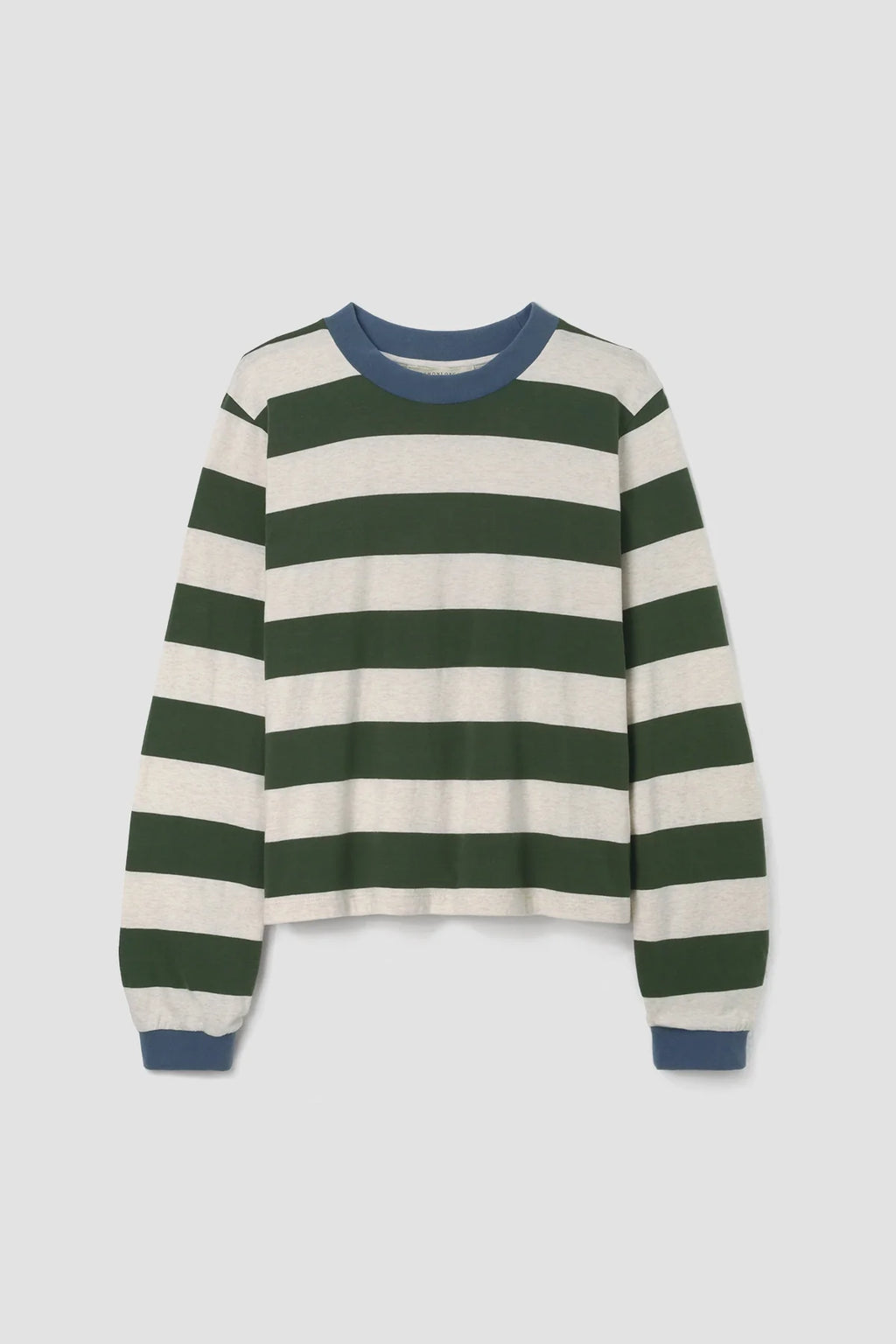 Sierra-Sue Jersey | Olive & Ecru Stripe