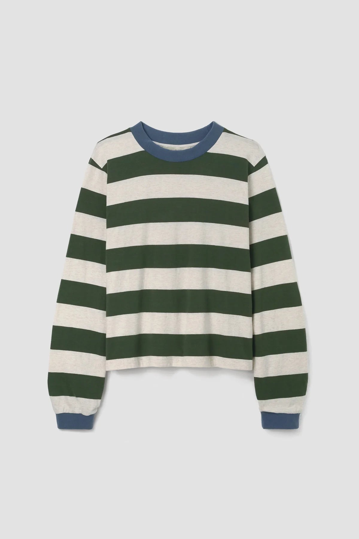 Sierra-Sue Jersey | Olive & Ecru Stripe