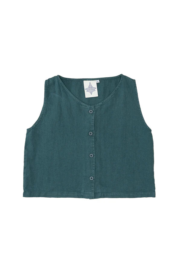 Skyline 100% Hemp Vest | Deep Teal