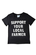 Support Your Local Farmer Ojai Tee | Black