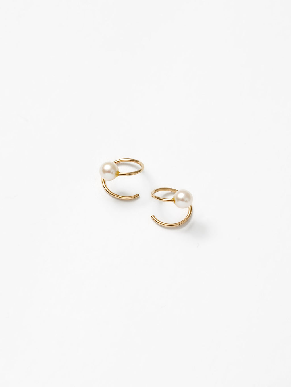 Pearl Swirl Studs | Gold