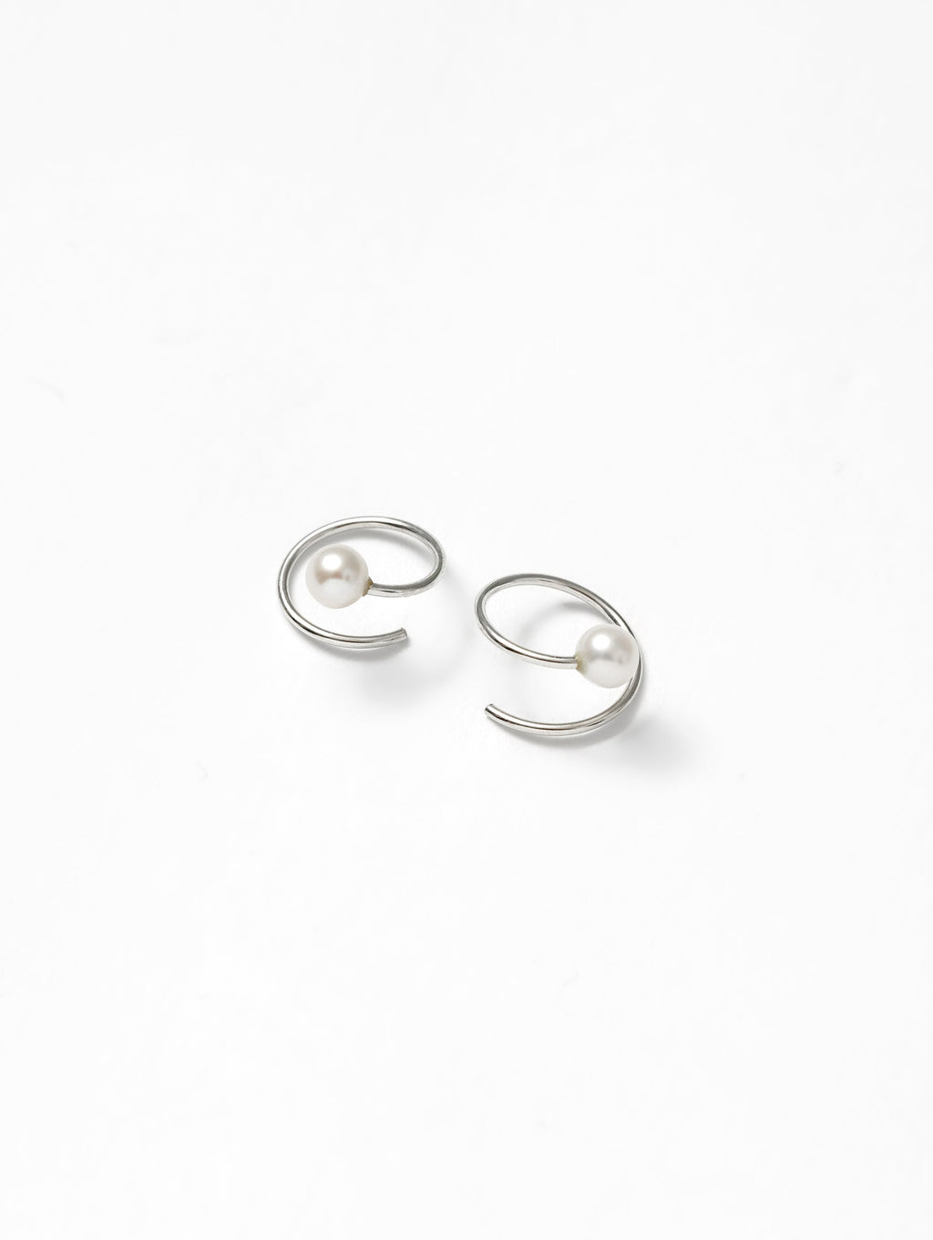 Pearl Swirl Studs | Sterling Silver