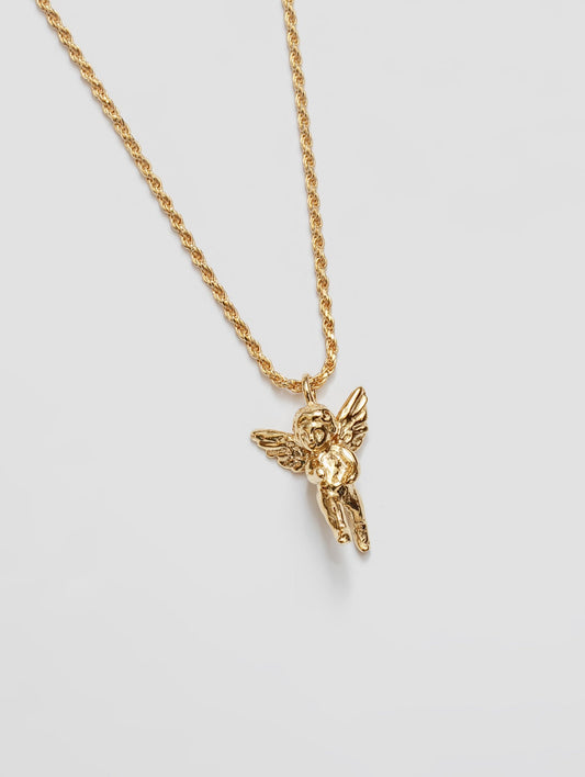Cherub Necklace | Gold