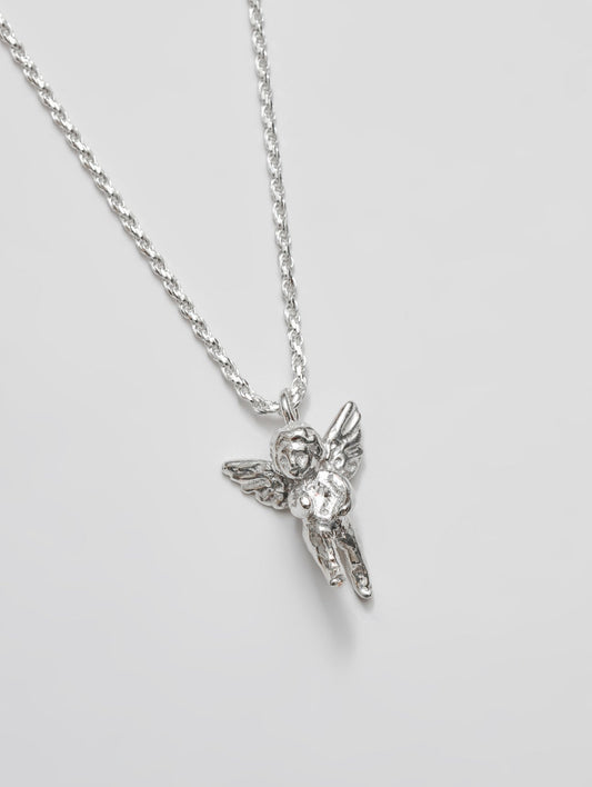 Cherub Necklace | Silver