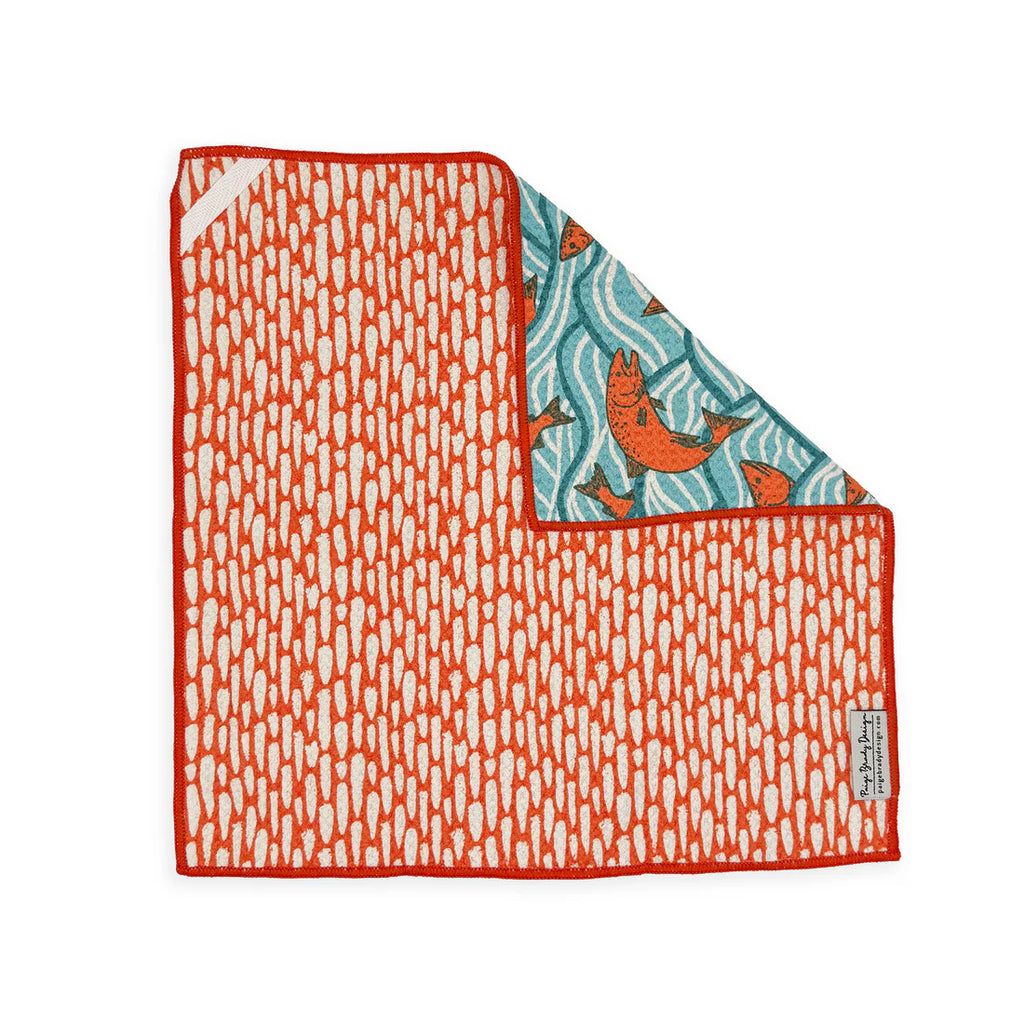 Jumping Salmon Washcloth