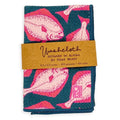 Halibut Microfiber Washcloth | Teal & Pink