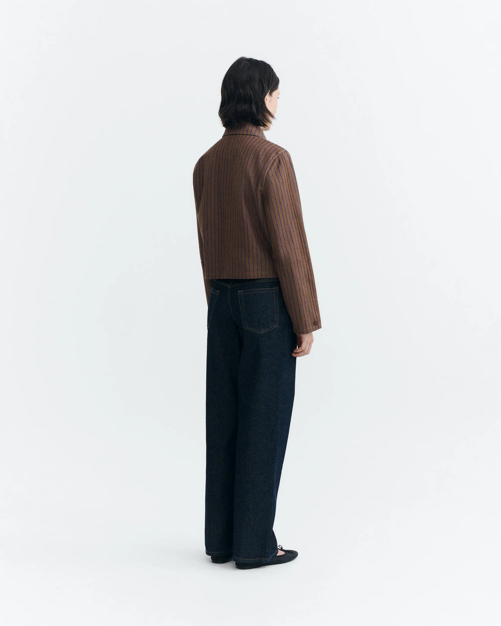 Astrid Jacket | natural dyes | brown striped