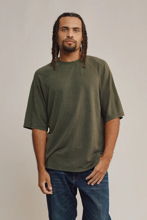 Woodstock Raglan Tee | Coffee Bean