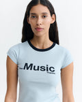Dear Music Mirna Slim Tee | Blue