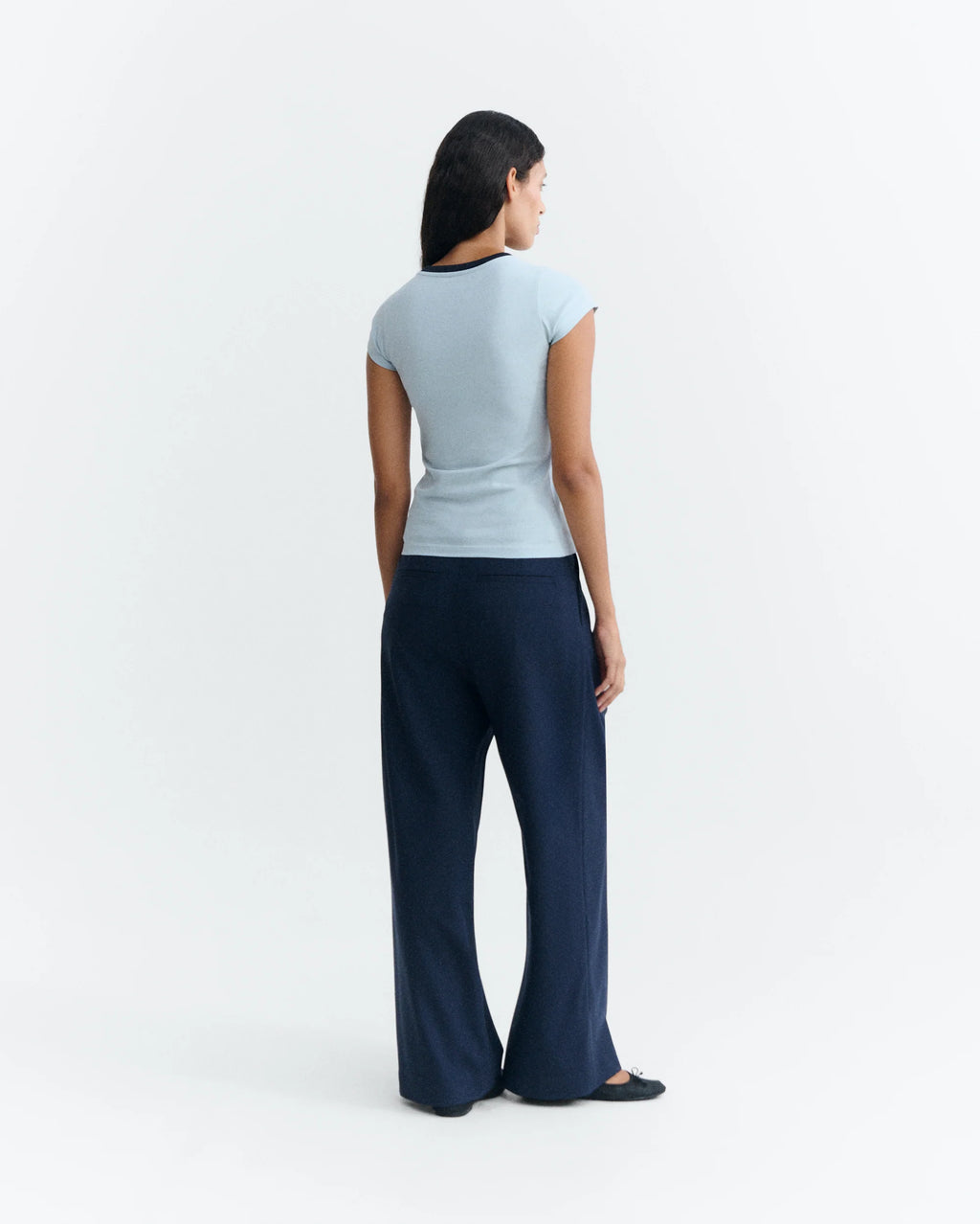 Dear Music Mirna Slim Tee | Blue