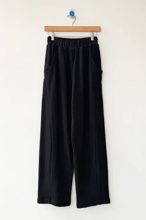 Waffle Lo Pants | True Black