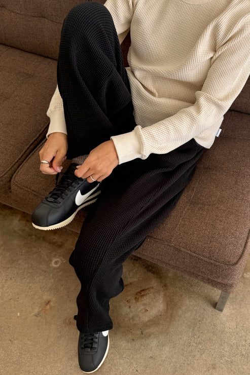 Waffle Lo Pants | True Black