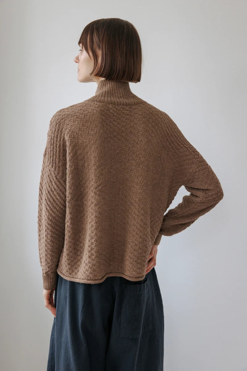 Lattice Henley | Camel