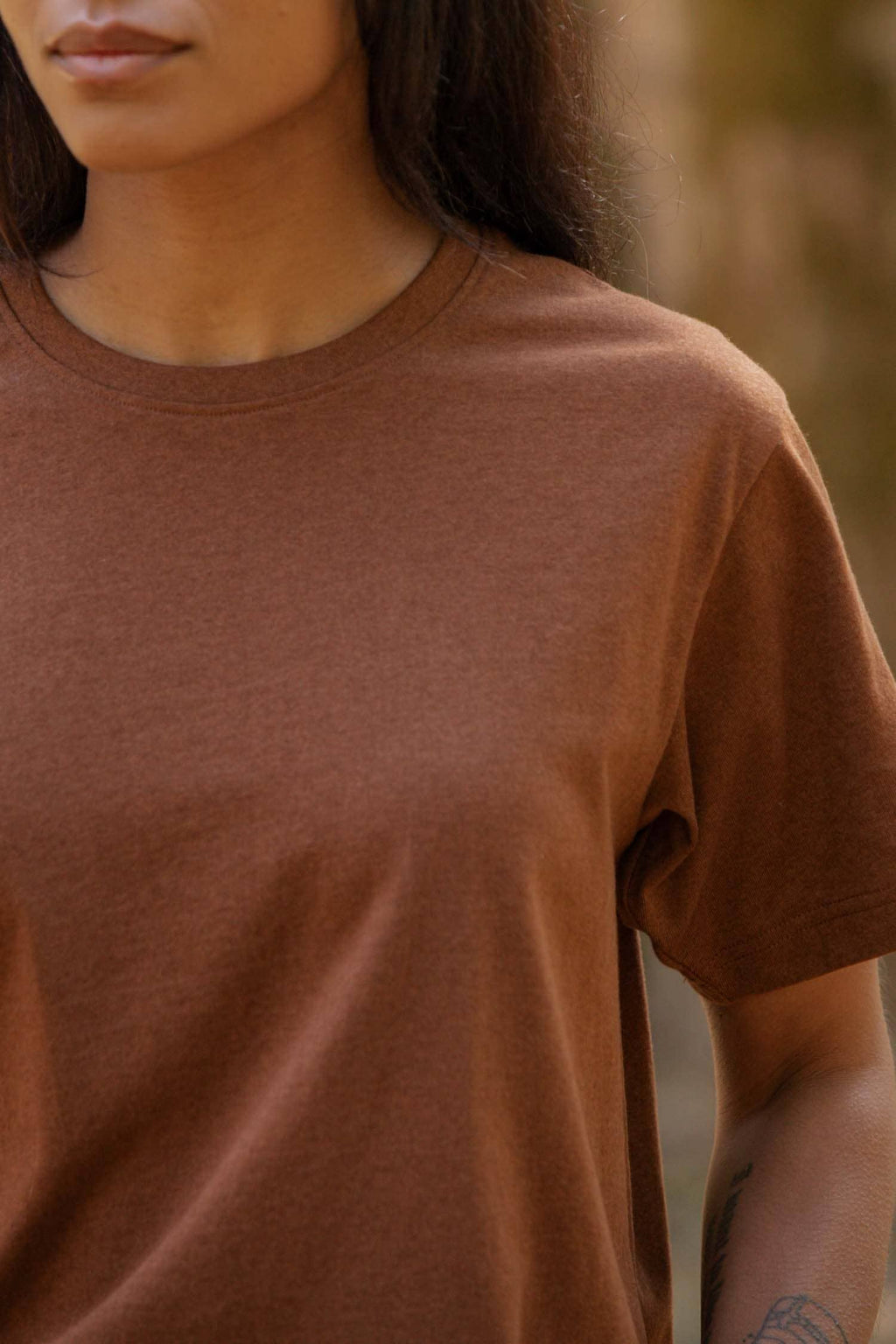 Recycled Boxy Tee / Bronze: Bronze
