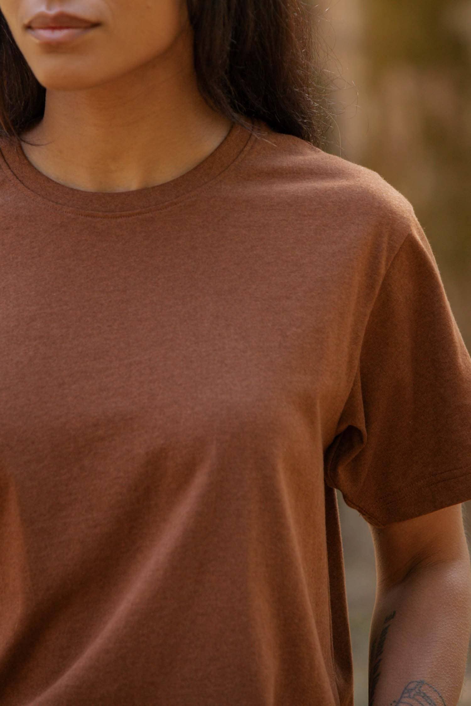 Recycled Boxy Tee / Bronze: Bronze