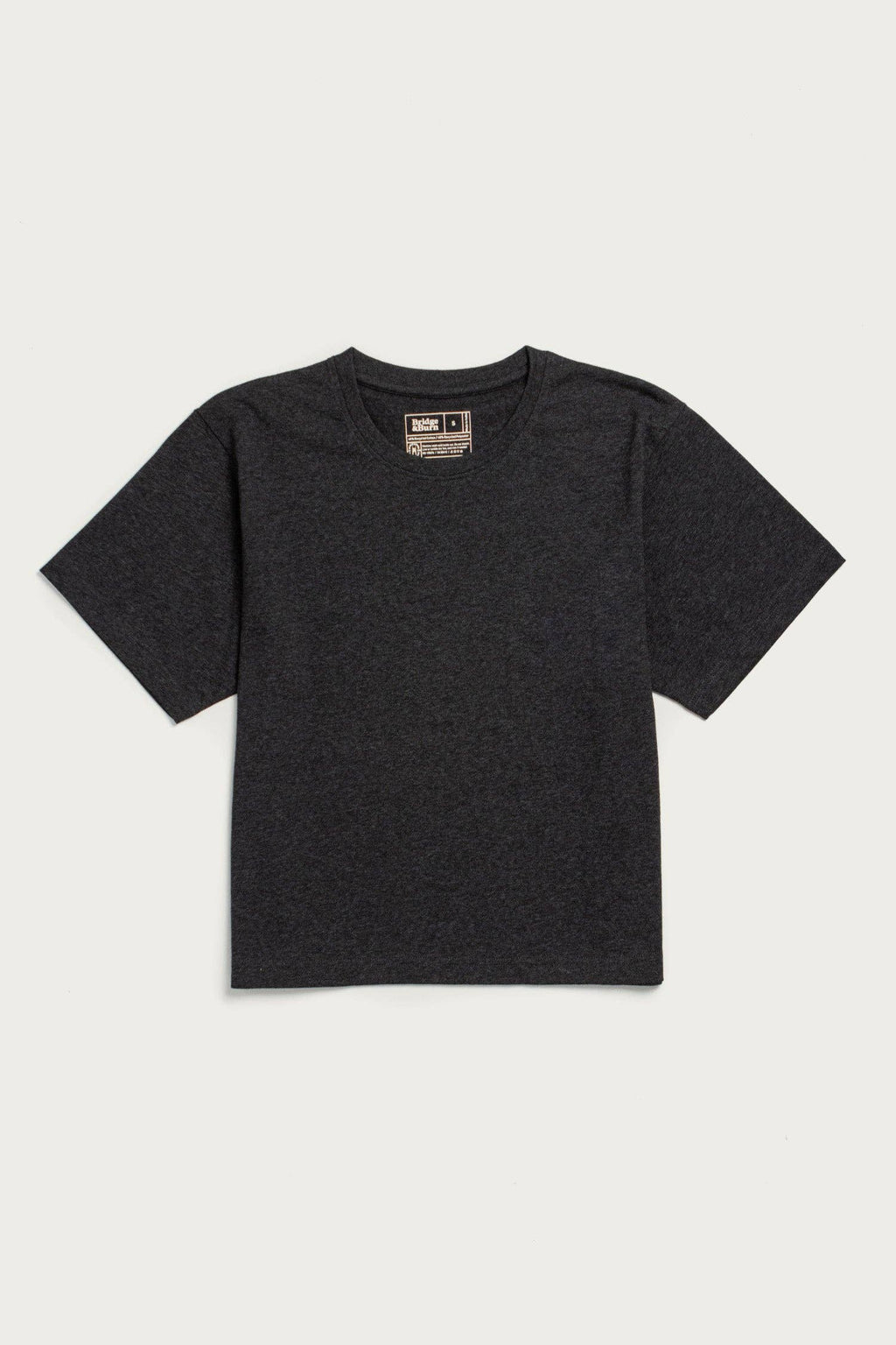 Recycled Boxy Tee | Charcoal Heather
