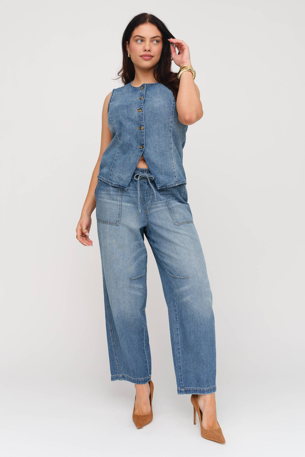 Willow High Rise Barrel Jean, Classic Vintage