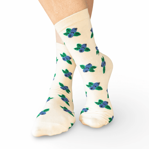 Blueberry Crew Socks
