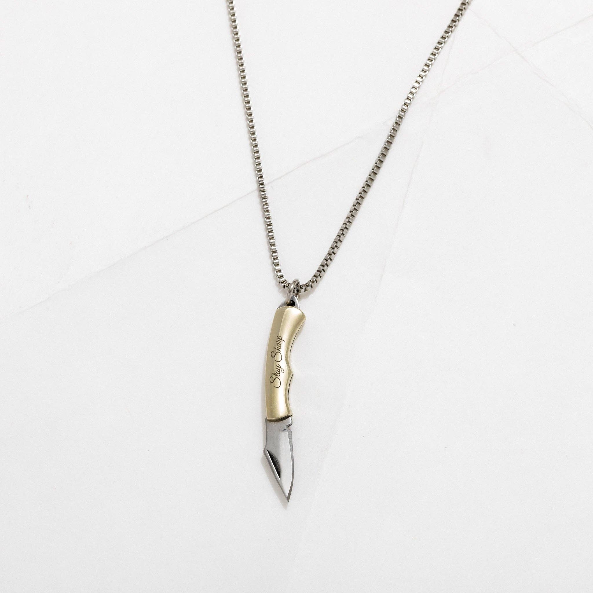 Sloane Stay Sharp Safety Utility Necklace - Gold