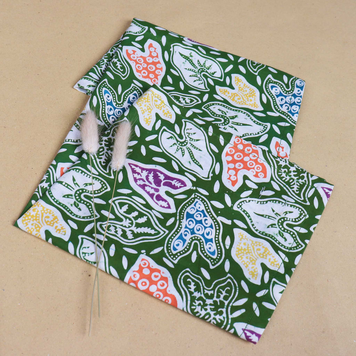Batik Tea Towel | Taro Leaf