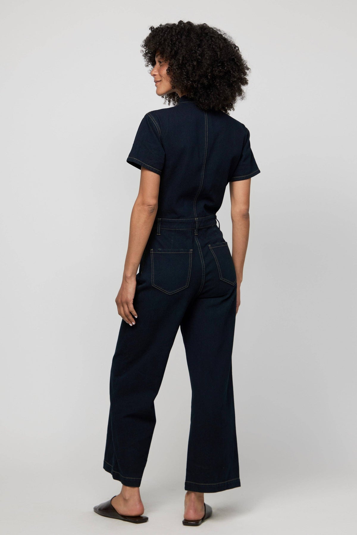 Ashby  Denim Jumpsuit | Faded Black