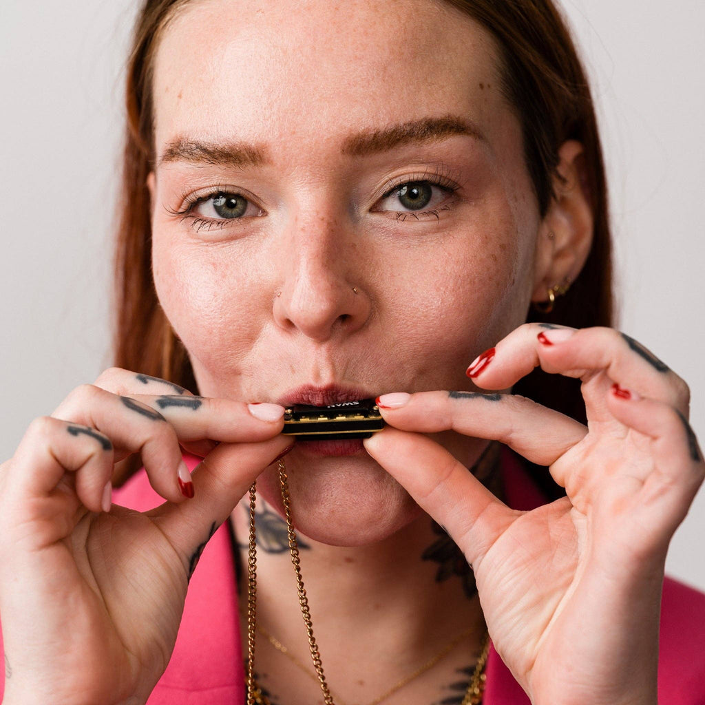 Harmonica Necklace | 18k gold plated