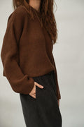 LEO | Recycle Wool Sweater | Tan Marl