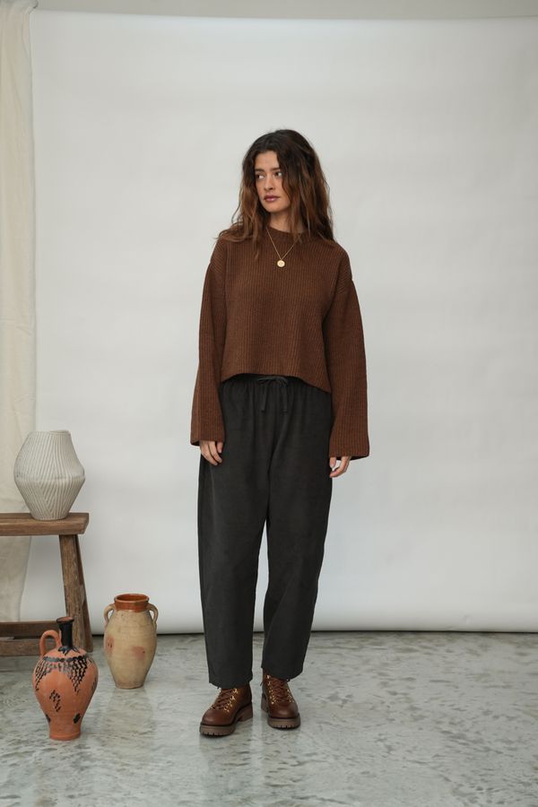 LEO | Recycle Wool Sweater | Tan Marl