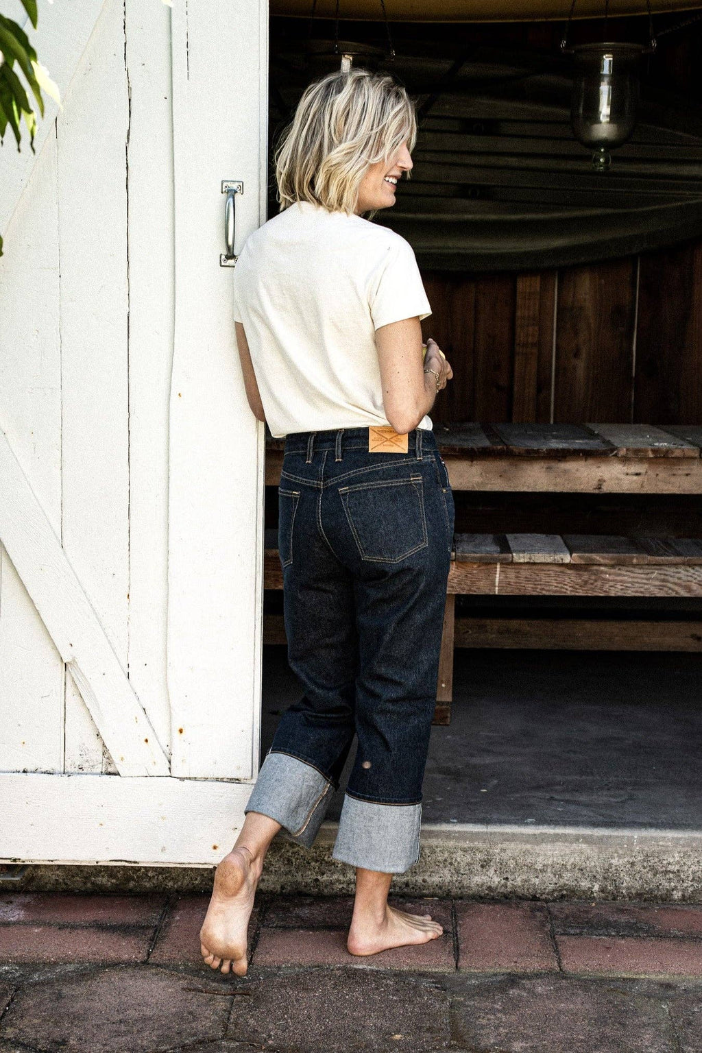 Jackie Fit Jean | Ocean Wash Mid Rise Wide Leg