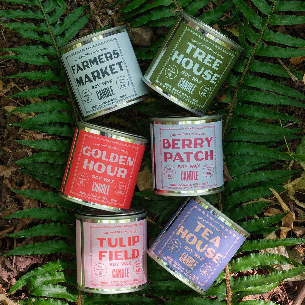 Tree House Soy Candle - Happy Place Collection: 1/2 Pint / Cotton Wick