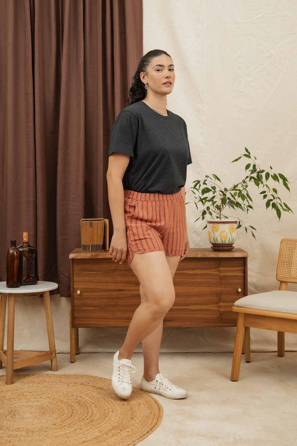 Recycled Boxy Tee | Charcoal Heather