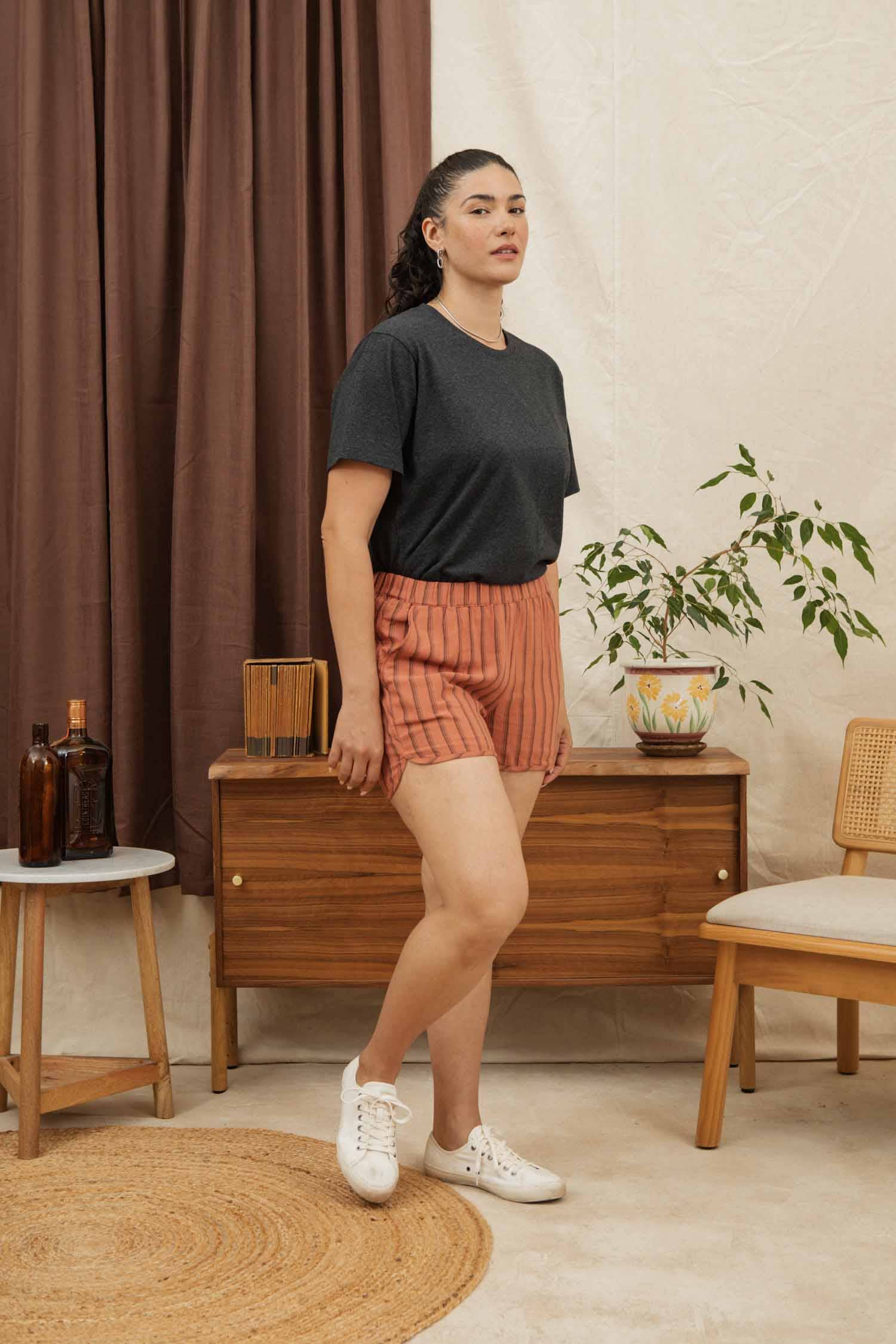 Recycled Boxy Tee | Charcoal Heather