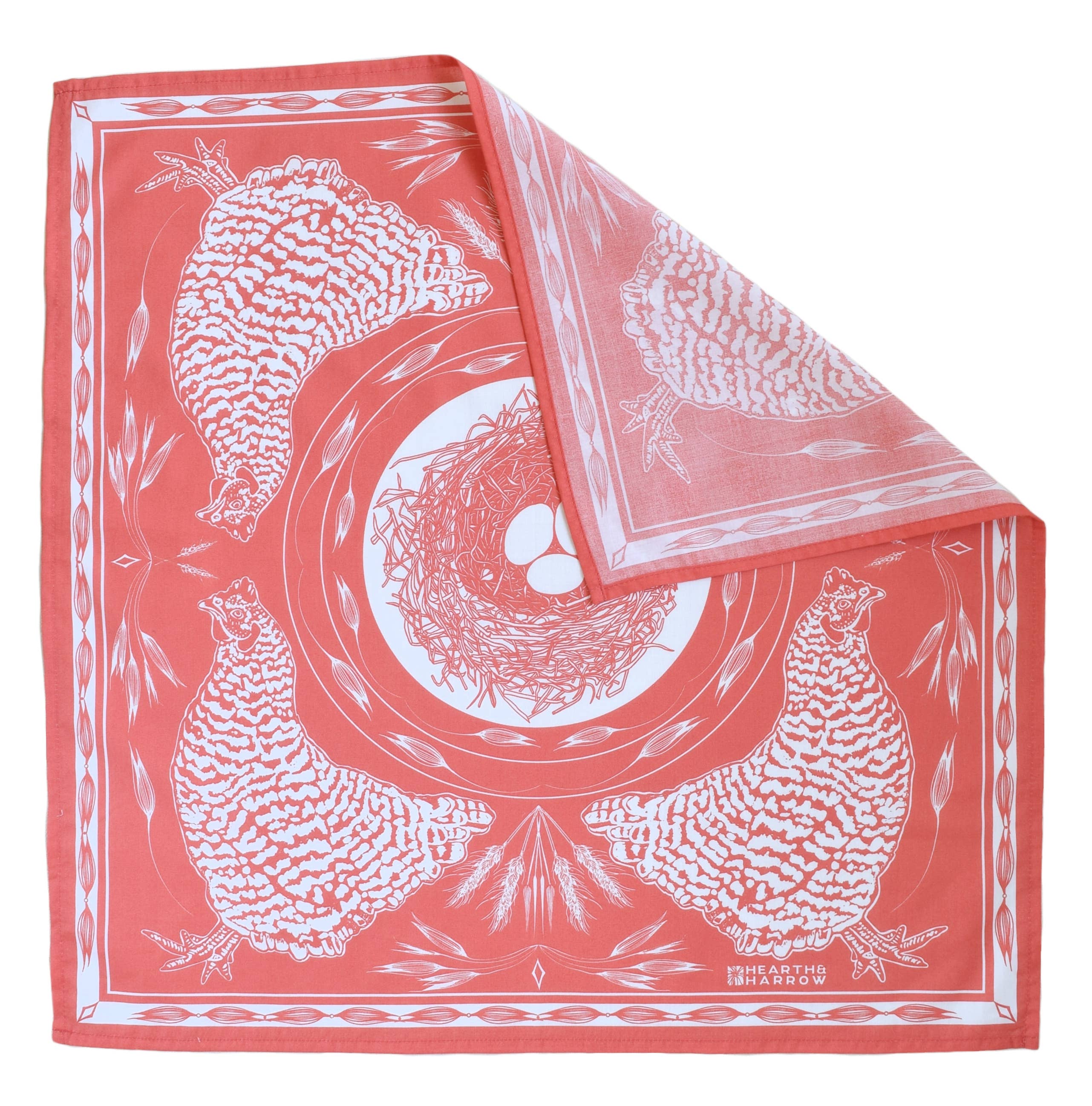 Chicken Bandana - 100% Cotton - Nautical Print - Hanky Ascot