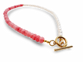 Harmony Pearl & Pink Quartz Gemstone Necklace