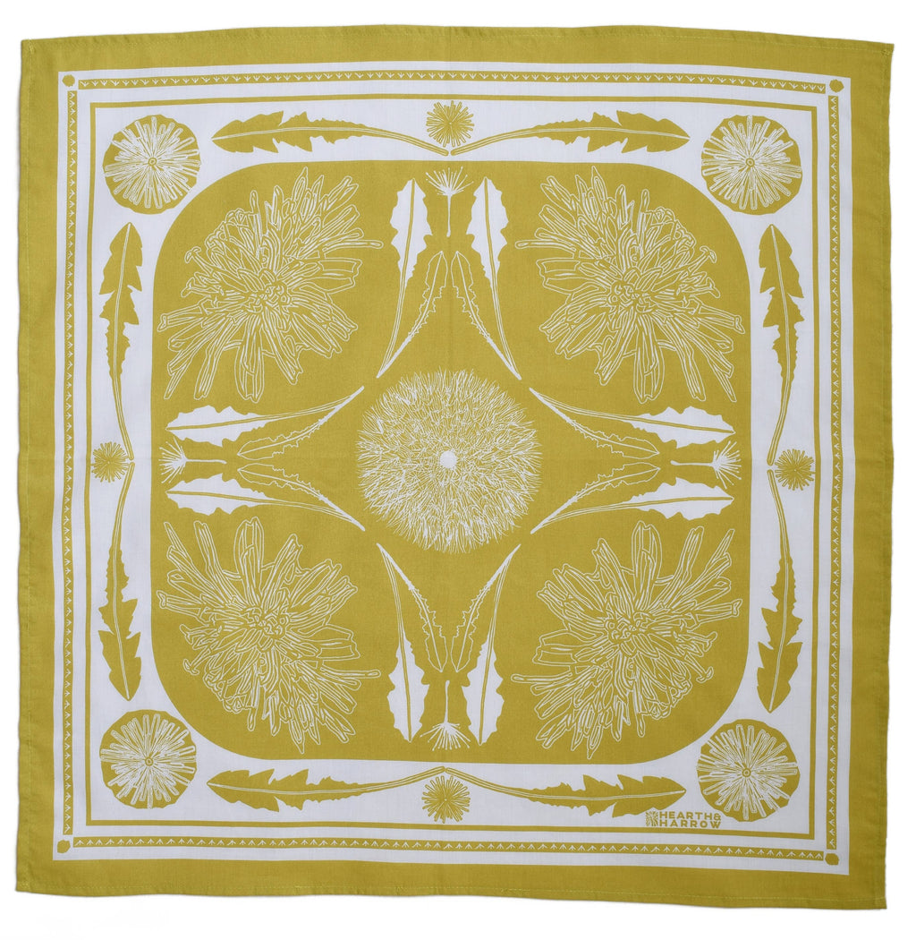 Dandelion Bandana | Mustard Yellow