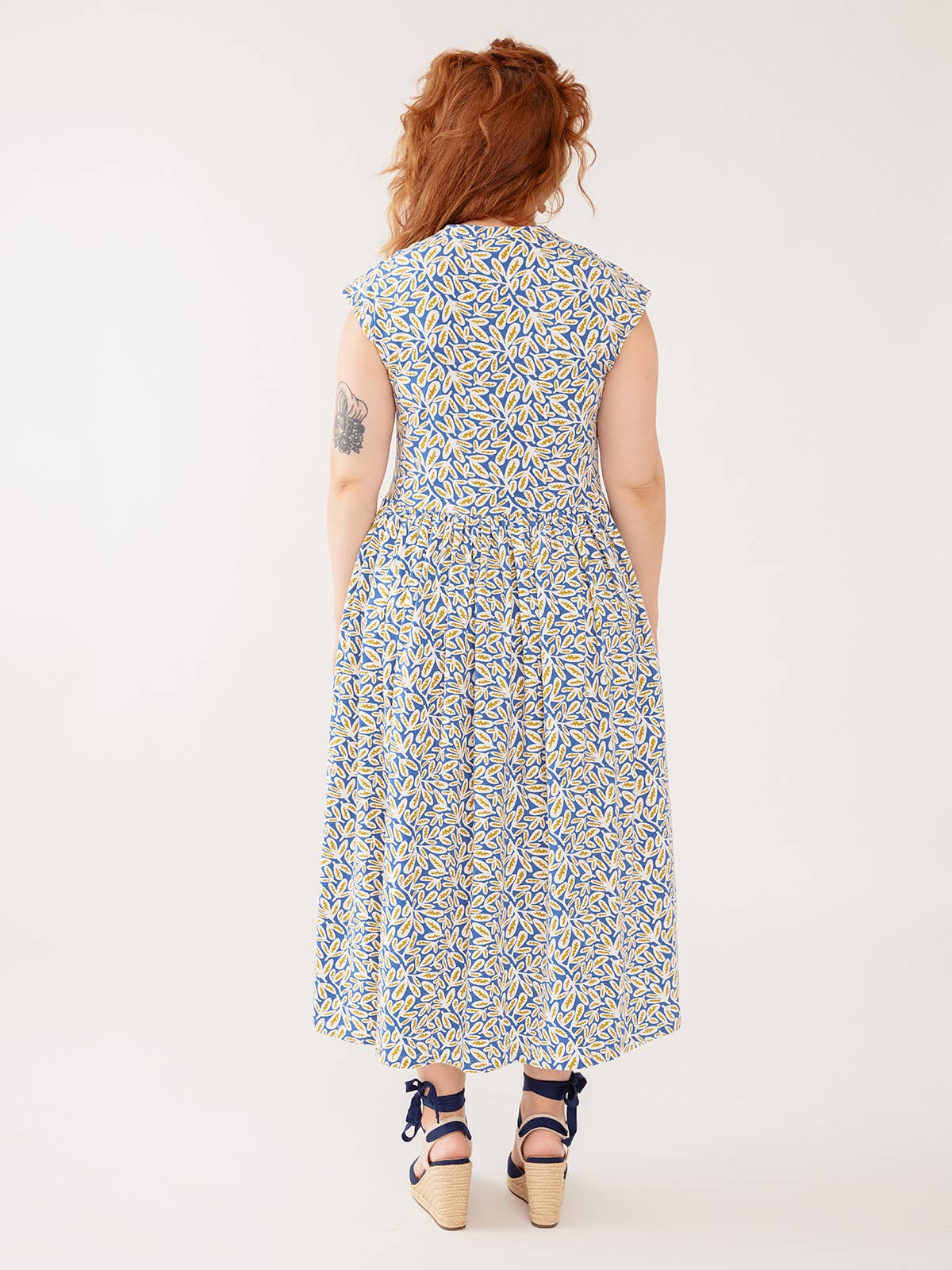 Claudia Dress Fern Beats Blue