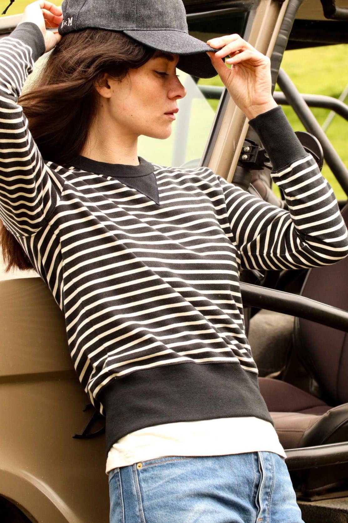 Women | Stinson Pullover |  100% cotton | Stripe