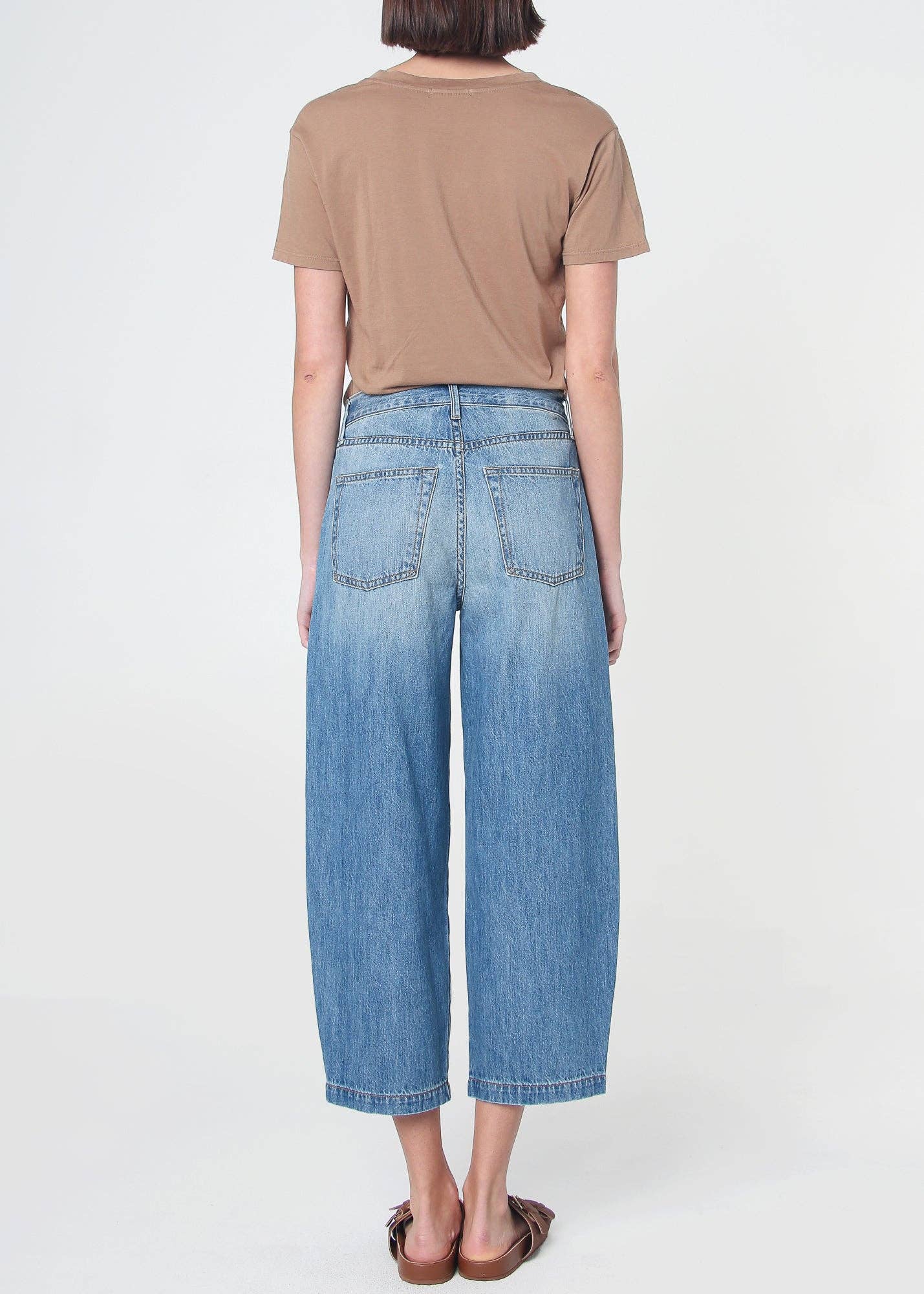 Adeline Cropped Barrel Jean- Fargo: Fargo