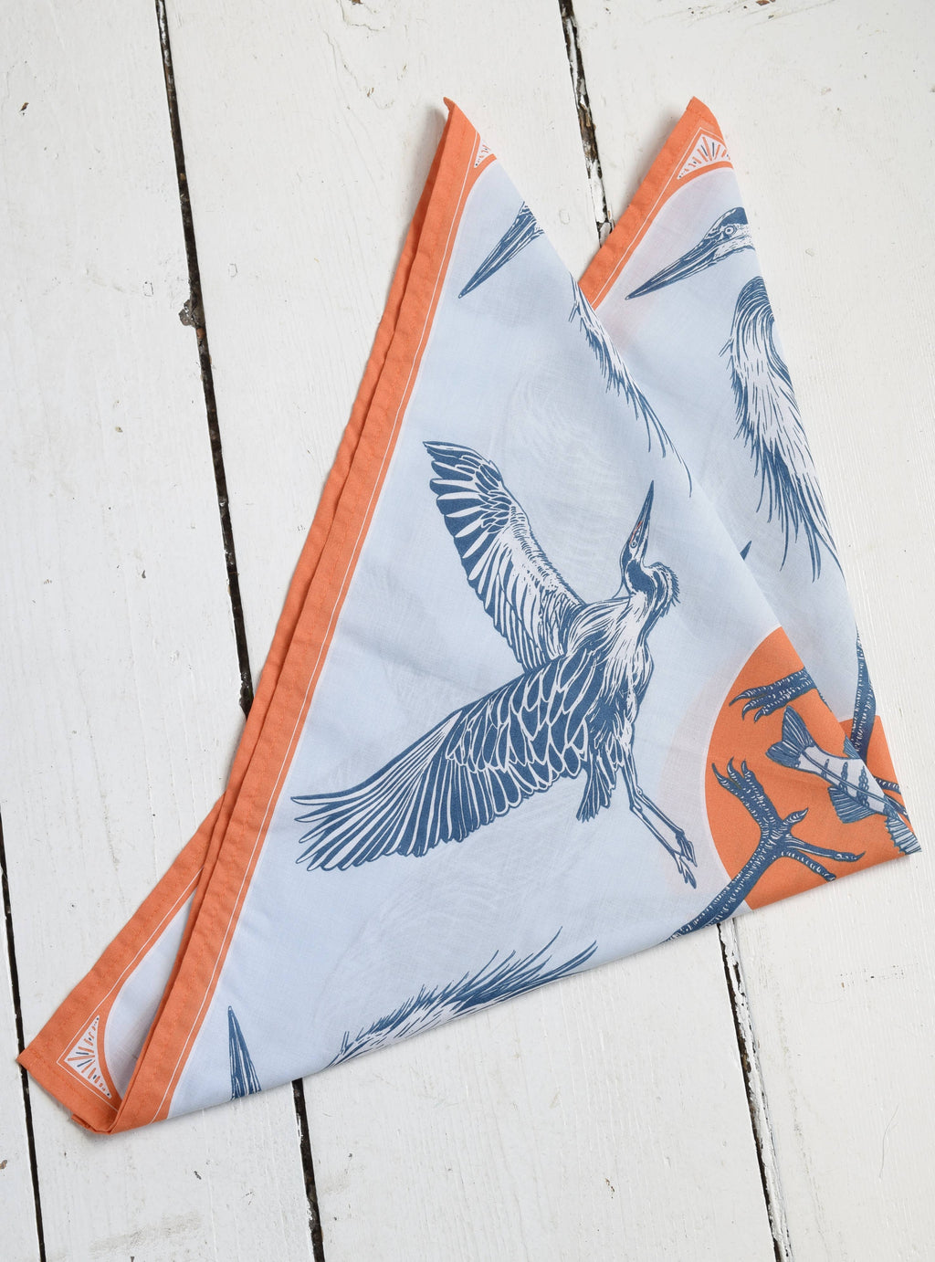 Blue Heron Bandana | Sea Bird Print