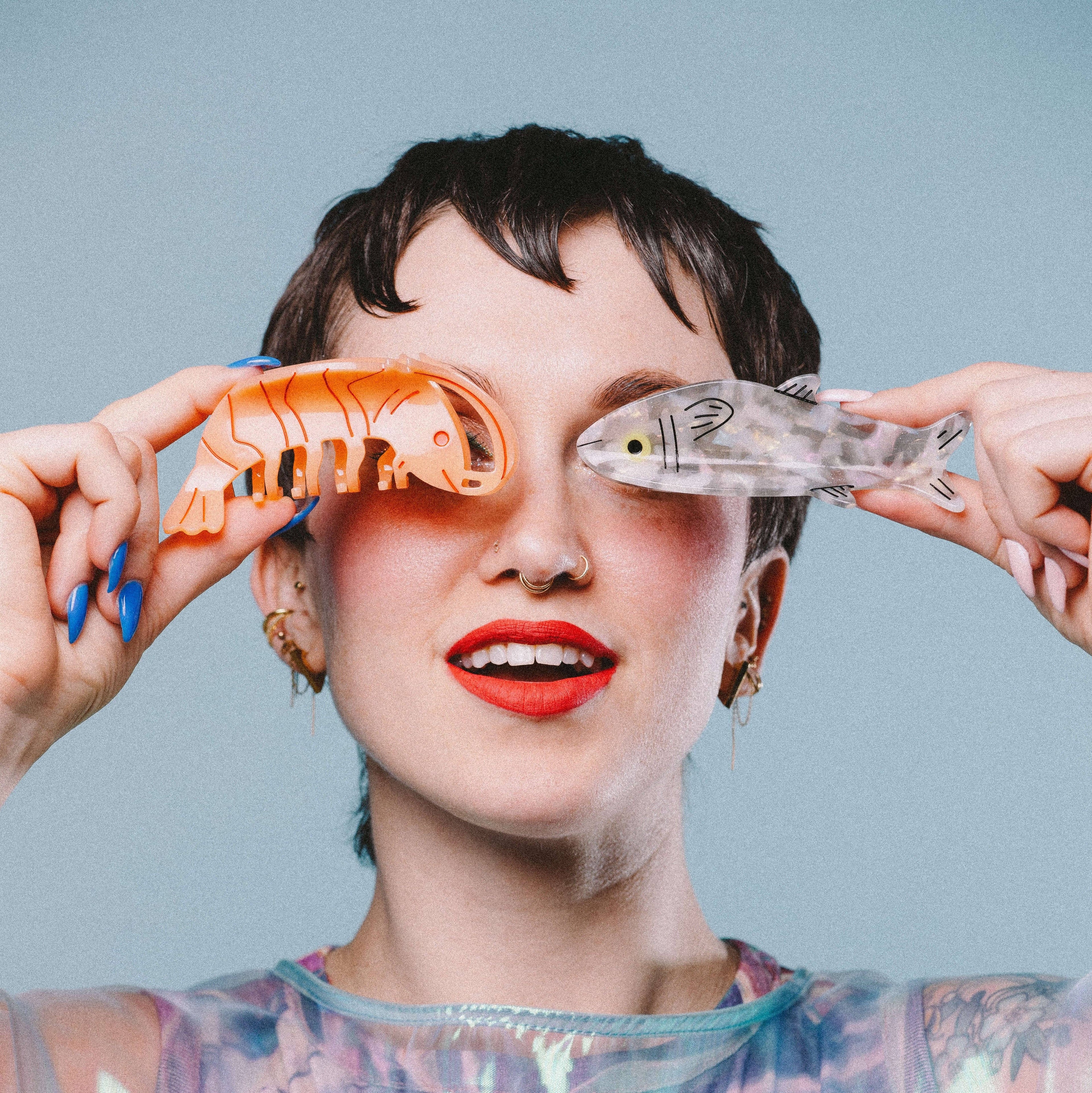 Large Sardine Hair Claw Clip